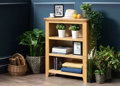 Casual Oak Small Bookcase